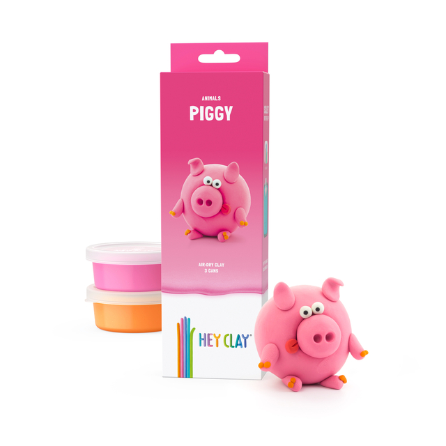Klei Hey Clay Piggy 3 potjes