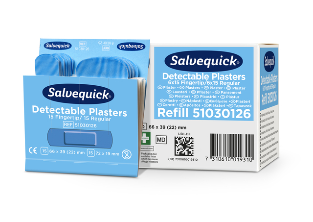 Pansement détectable Savequick Bleu mix 30 pièces
