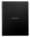 Cahier Rhodia Greenbook recyclé A5+ ligné 160 pages 90g couverture rigide