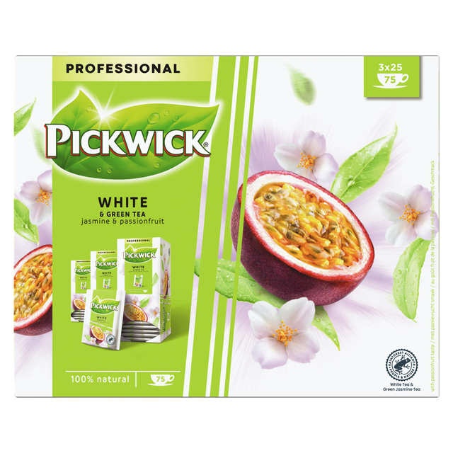 Thee Pickwick white & green jasmin & passionfruit 25x1.5gr