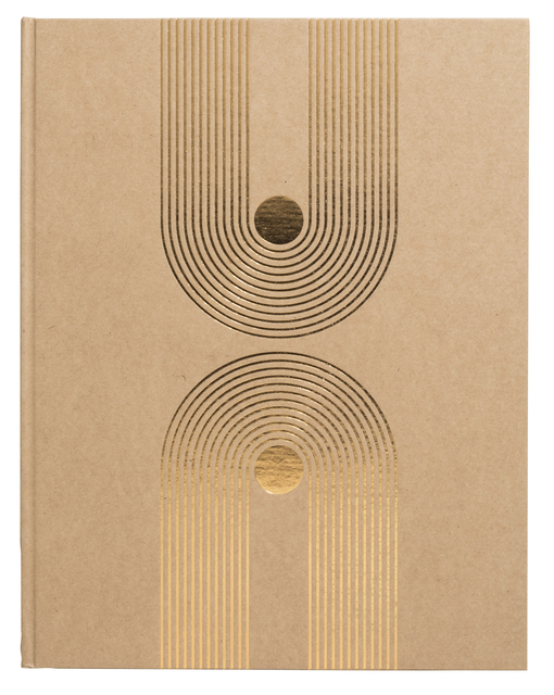 Gastenboek Exacompta Graphik 270x220mm blanco kraft