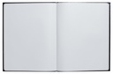 Gastenboek Exacompta Graphik 270x220mm blanco zwart