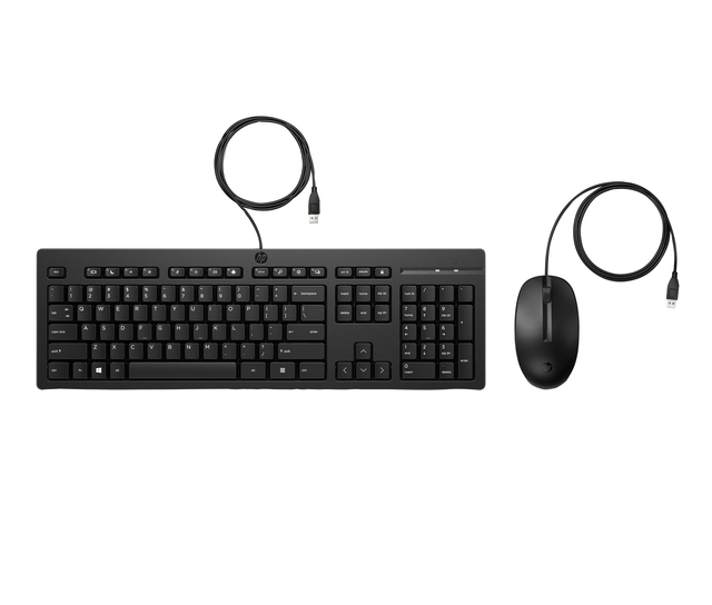 Toetsenbord + muis HP 225 bedraad