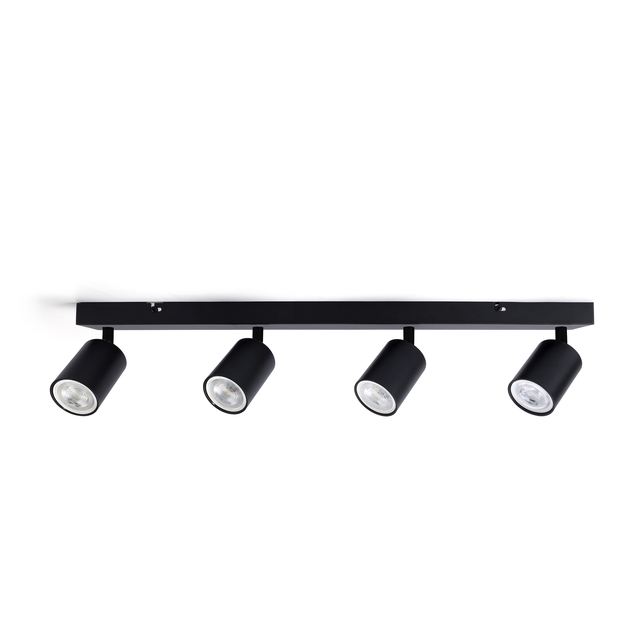 Plafondspot Integral Siena 4 spot IP20 GU10 zwart