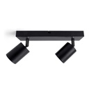Spot plafonnier Integral Siena 2 spots IP20 GU10 noir