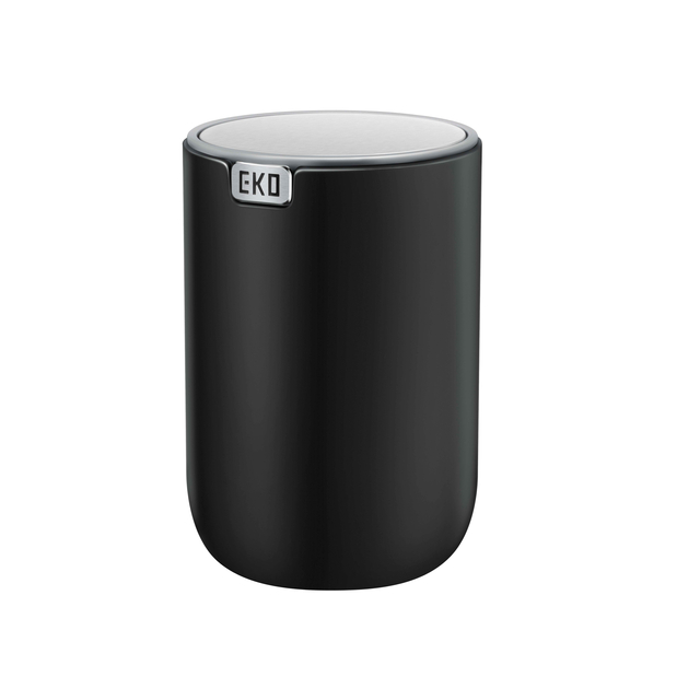 Afvalbak EKO Fandy 2 tafelmodel met swingdeksel 1,5 liter zwart