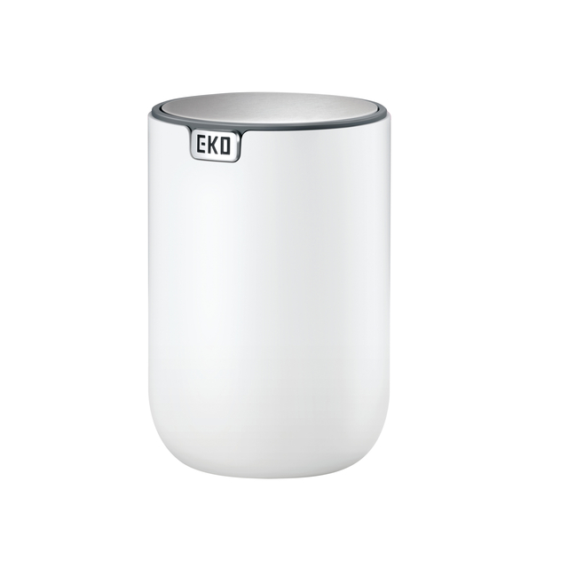 Poubelle de table EKO Fandy 2 avec couvercle basculant 2,2L blanc