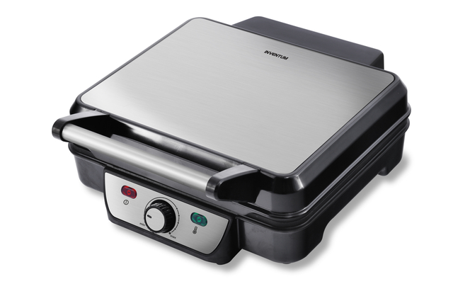 Contactgrill Inventum 1800 Watt zwart/RVS