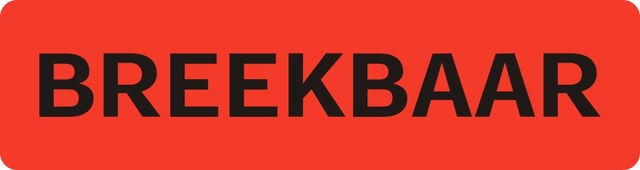 Etiquette d'avertissement IEZZY Breekbaar 75x20mm 500 pièces