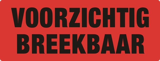 Etiquette d'avertissement IEZZY Voorzichtig Breekbaar 130x50mm 500 pièces