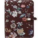 Organiseur Kalpa A5 Agenda 2026-2027 7 jours/2 pages floral brun