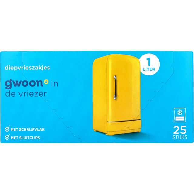Sachet congélation G-woon 25x 1 litre