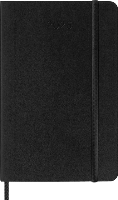 Agenda 2026 Moleskine Planner Weekly 12 mois 7 jours/1 page Pocket CS Black