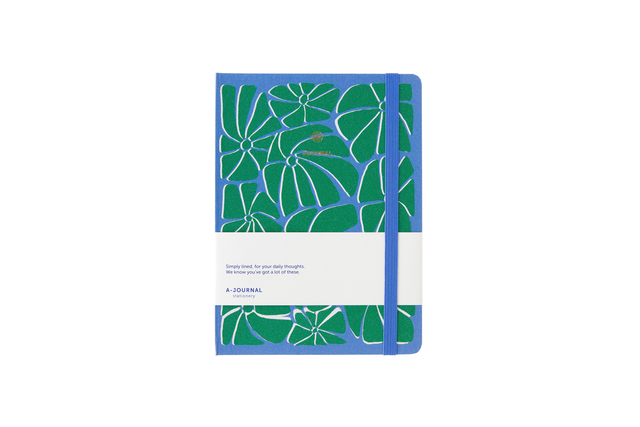Notitieboek A5 blauw/groen A Journal lijn