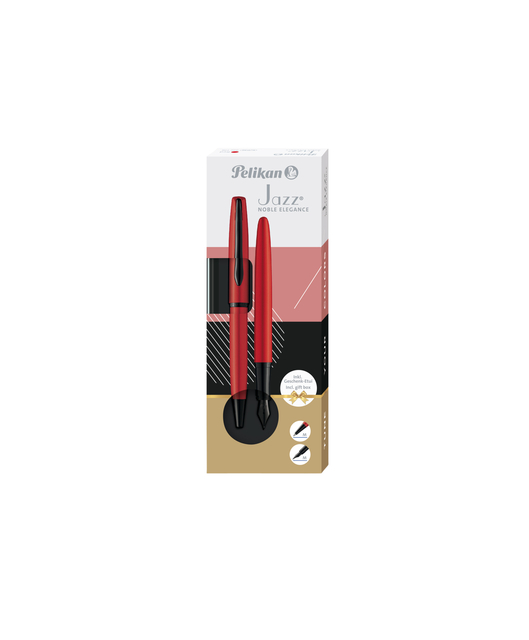 Schrijfset Pelikan Jazz Noble Elegance K36+P36 medium red