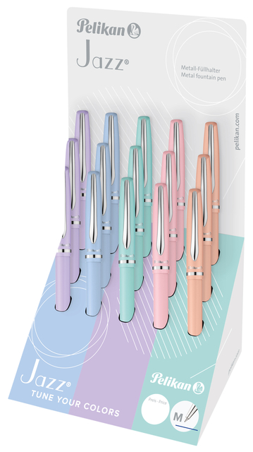 Balpen Pelikan Jazz Pastel K36CD medium assorti