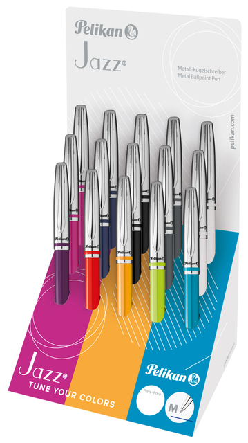 Stylo bille Pelikan Jazz Classic K35CD-15 Medium assorti