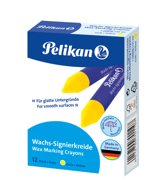 Craie de marquage Pelikan 772/12 jaune