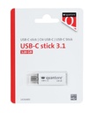 Clé USB Quantore USB-C 3.1 128Go argent