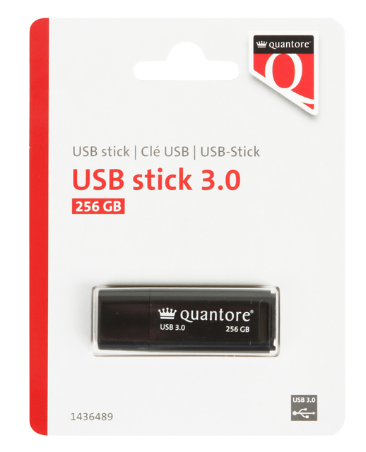 Clé USB Quantore 3.0 256Go noir