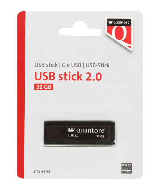 Clé USB 2.0 Quantore USB-A 32Go noir