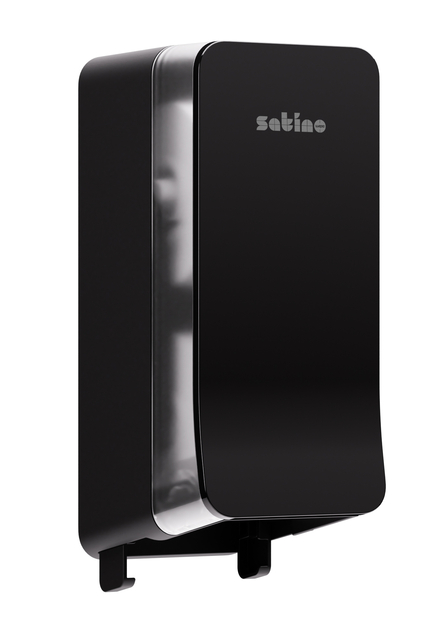 Distributeur papier toilette Satino JT3 Hyginity système rouleau duo noir 333423