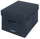 Boîte de rangement Leitz tissu avec couvercle 190x160x285mm gris 2 pièces