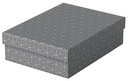 Opberg- en geschenkdoos Esselte home middelgroot 265x100x360mm grijs 3 stuks