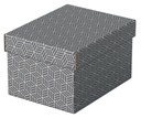 Boîte de rangement / cadeau Esselte Home Petit 200x150x255mm gris 3 pièces