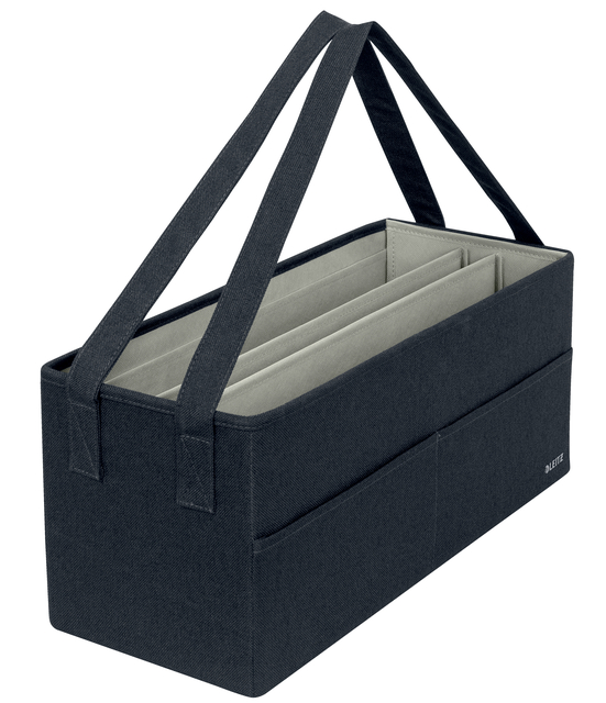 Sac de rangement Leitz tissu 465x210x200mm gris