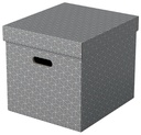 Opbergdoos Esselte home kubus 320x315x365mm grijs 3 stuks