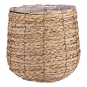 Panier plante Mica Jonc de mer Avalon rond marron clair 31x30cm