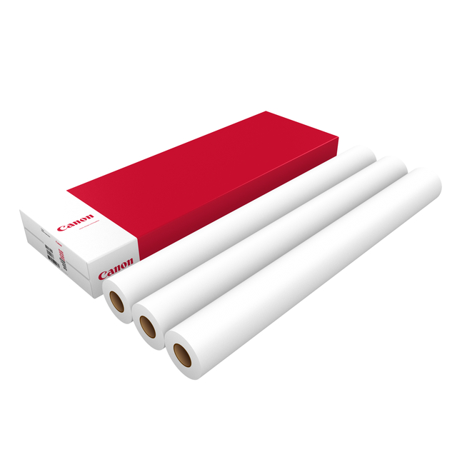 Inkjetpapier Canon 914mmx50m 75gr standaard 3 rollen