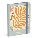 Agenda 2026 Lannoo 110x150 Papier découpé 7 jours/2 pages bleu