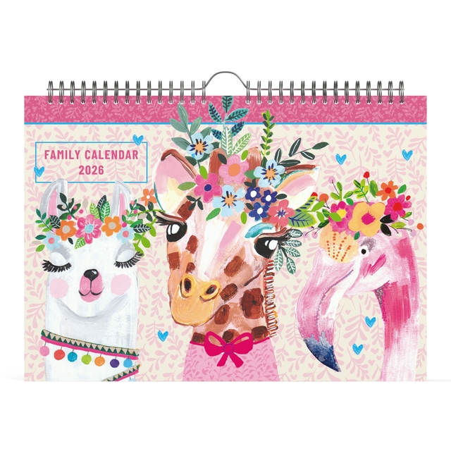Calendrier familial 2026 Lannoo 310x220 Paper Salad 7 jours/1 page