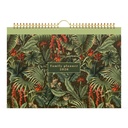 Calendrier familial 2026 Lannoo 310x220 Botanic 7 jours/1 page blanc vert