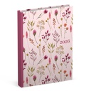 Agenda 2026 Lannoo Pocket Flowers Bouquet 7 jours/2 pages rose