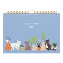 Calendrier familial 2026 Lannoo 310x220 Cats 7 jours/1 page