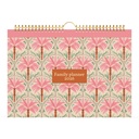 Calendrier familial 2026 Lannoo 310x220 Exotic palms 7 jours/1 page rose