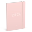Agenda 2026 Lannoo bureau A5 QC Colour 7 jours/2 pages rose