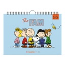Calendrier familial 2026 Lannoo 310x220 Peanuts 7 jours/1 page