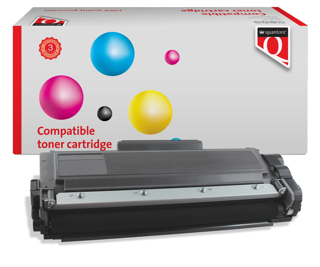 Toner Quantore alternatief tbv brother TN-2510XL Zwart HC