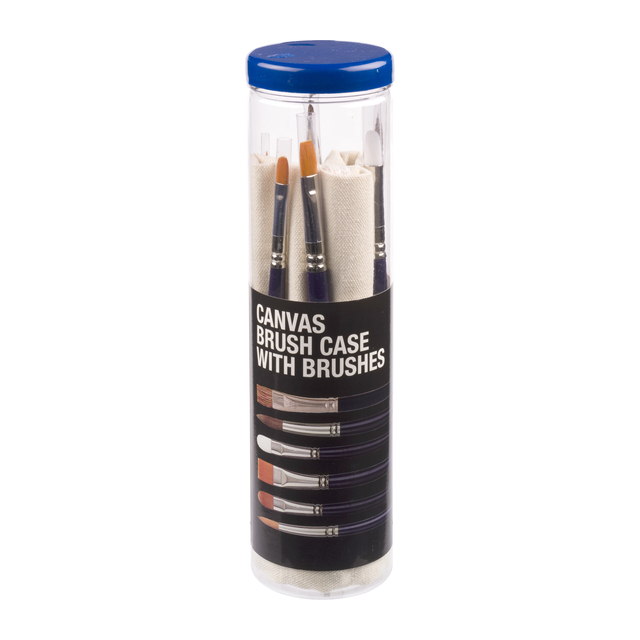 Pinceaux Aquarelle Talens Van Gogh tube de 6 pinceaux blanc