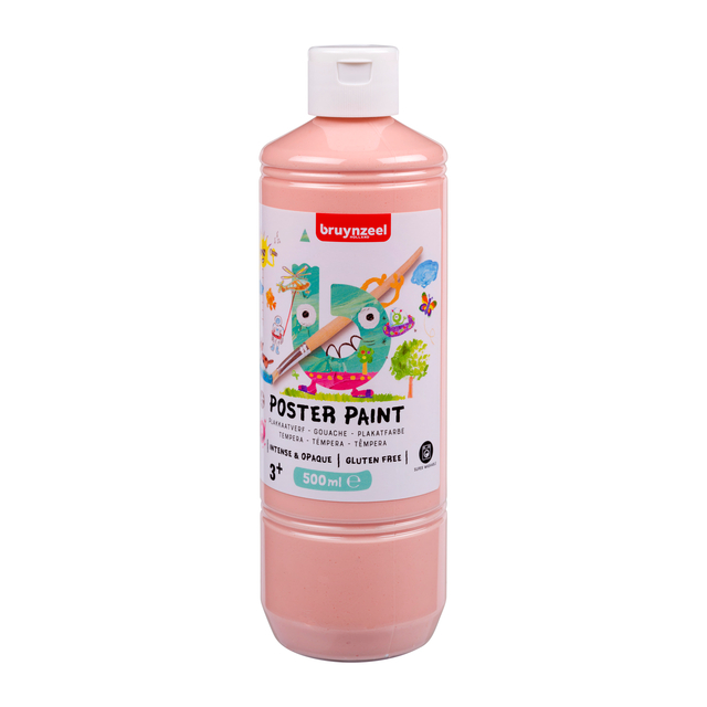 Plakkaatverf Bruynzeel fles à 500ml beige roze