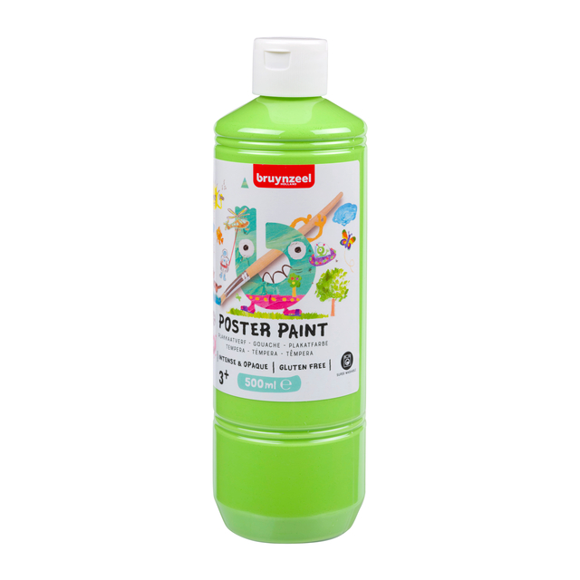 Gouache Bruynzeel flacon 500ml vert printanier