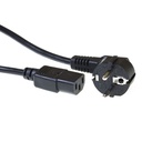 Kabel ACT Netsnoer CEE 7/7 male - C13 zwart 2.5 meter