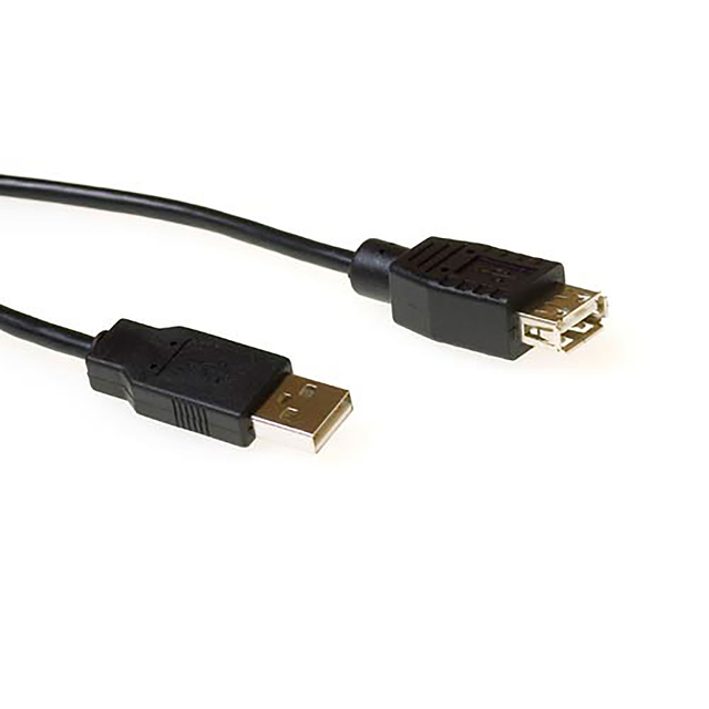 Câble ACT USB 2.0 A mâle - USB A femelle noir 3m