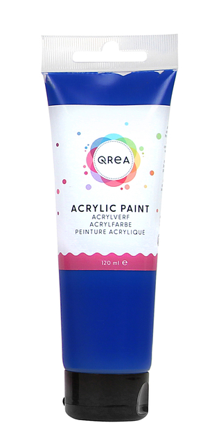 Acrylverf Qrea 120 ml phtalo blauw