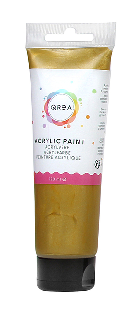 Peinture acrylique Qrea 120ml or
