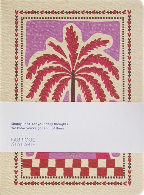 Carnet de notes A-Journal Fabrique Palmtree Pink ligné